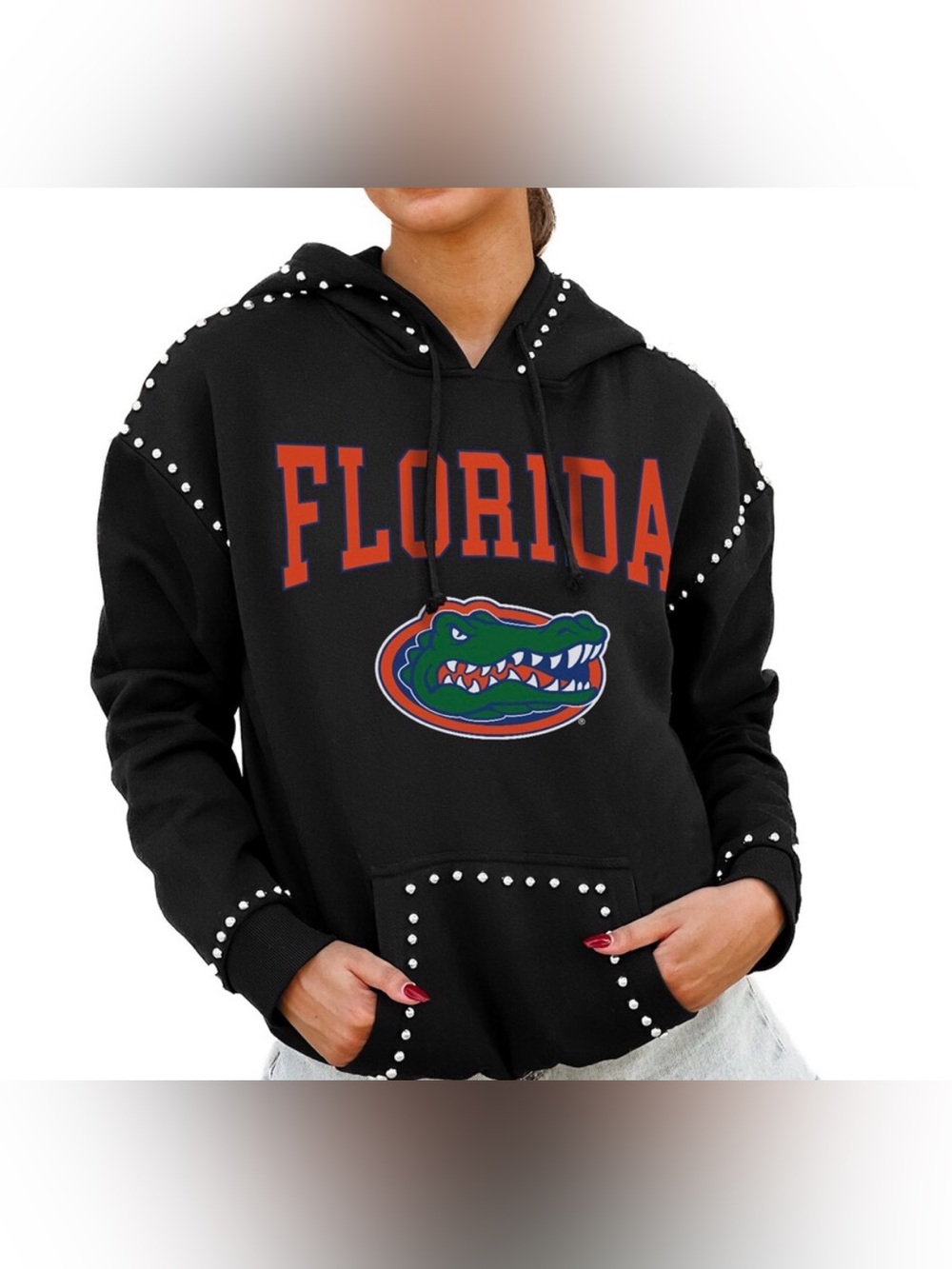 Florida Gators Gameday Couture Women's Studded Pullover Hoodie black Size XXL